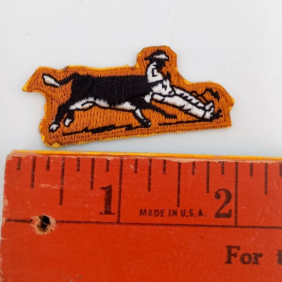 Steer Wrestler Embroidered Patch Rodeo Bulldogger Bulldogging Wrestling Cowboy - Picture 2 of 5